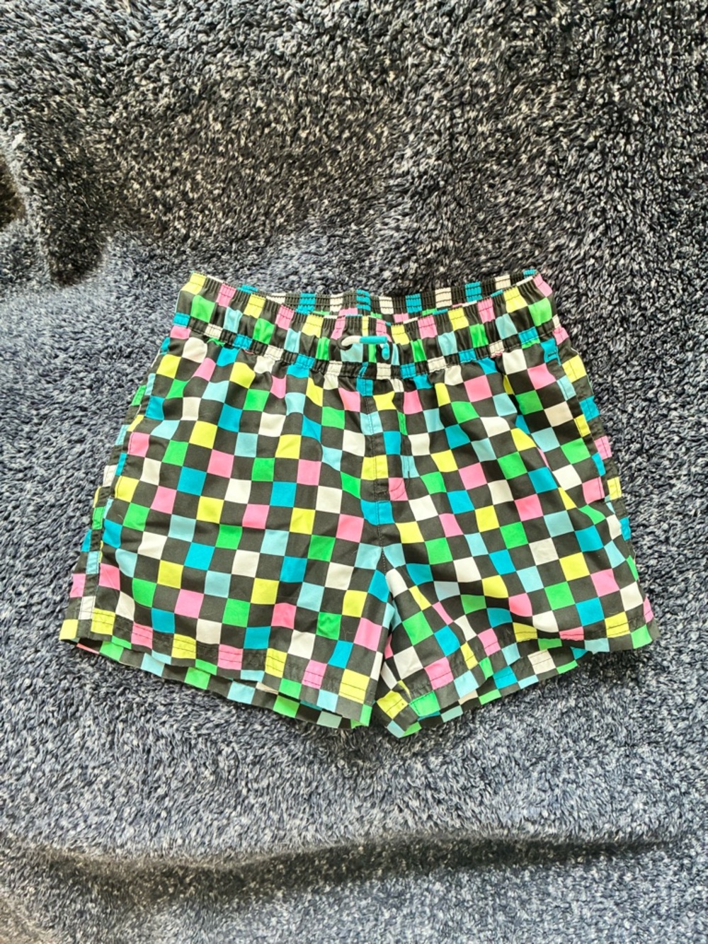 art class Neon Checkerboard Pull-On Shorts